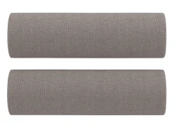 Sale Sofá 2 lug. +almofadas decoração 120cm tecido cinza-acastanhado PT513597 Taupe