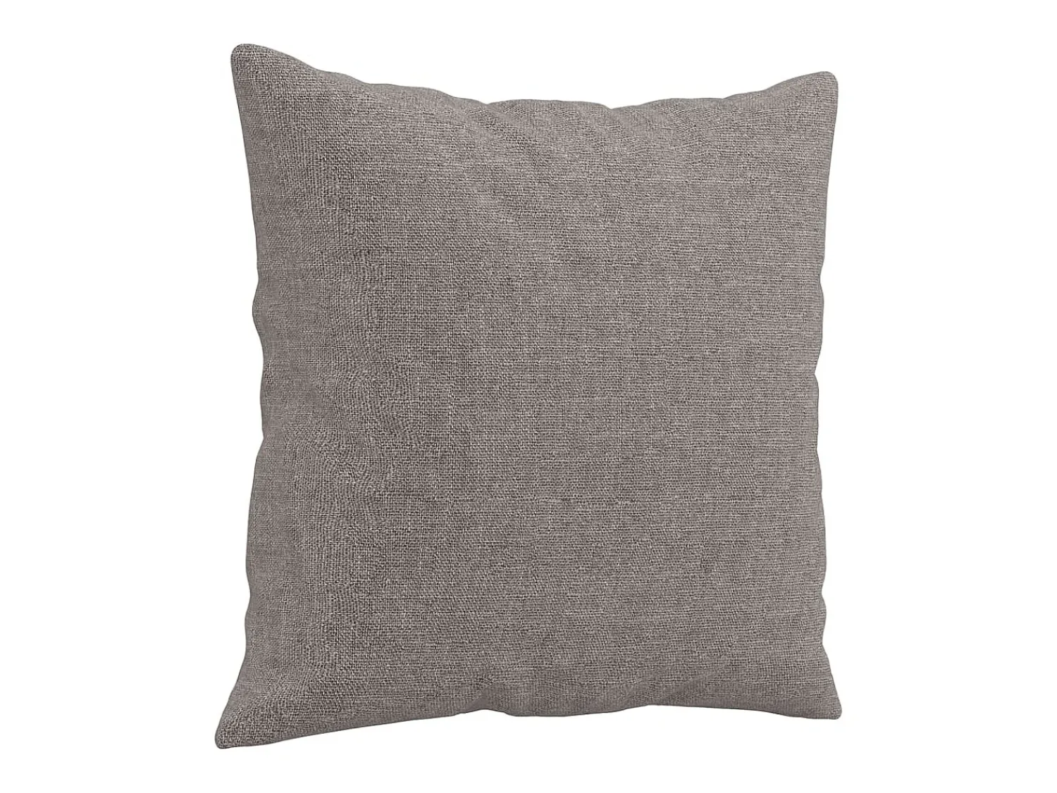 vidaxl Sofá 2 lug. +almofadas decoração 140cm tecido cinza-acastanhado^ Sofá