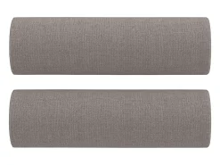 Sofá 3 lug. +almofadas decoração 180cm tecido cinza-acastanhado PT864591^ Sofá