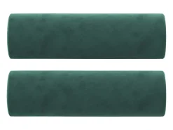 Sofá| Sofá 2 lug. c/ almofadas decorativas 120 cm veludo -escuro PT832485 Verde