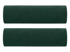 Sale vidaxl Sofá 2 lug. c/ almofadas decorativas 120 cm veludo -escuro Verde