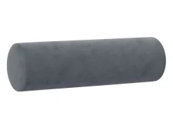 Sofá*vidaxl Sofá 2 lug. c/ almofadas decorativas 140 cm veludo cinza-escuro Cinzento