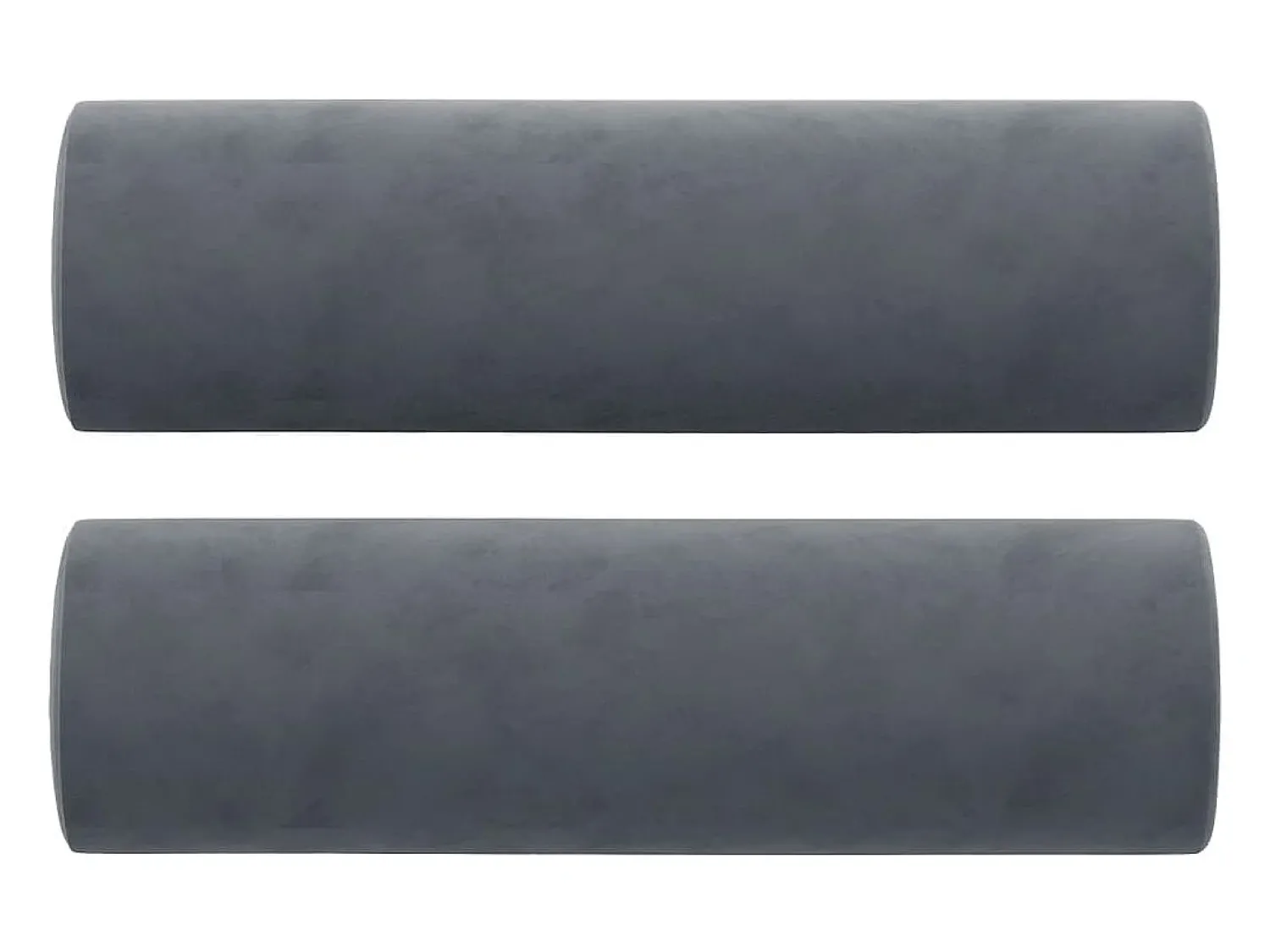 Sofá| Sofá 2 lug. c/ almofadas decorativas 140 cm veludo cinza-escuro PT427550 Cinzento