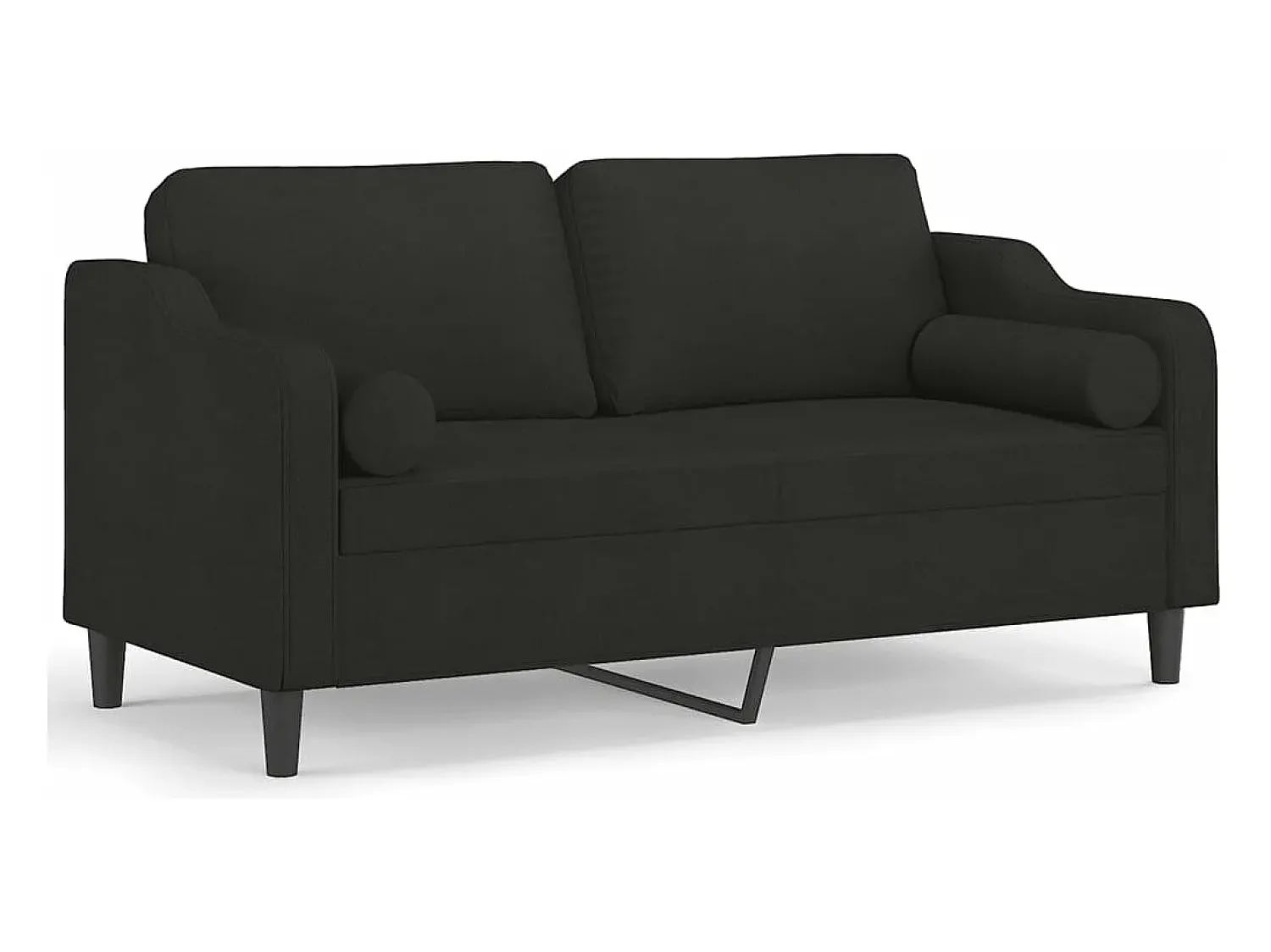 Sofá 2 lugares + almofadas decorativas 140 cm tecido PT944624^ Sofá