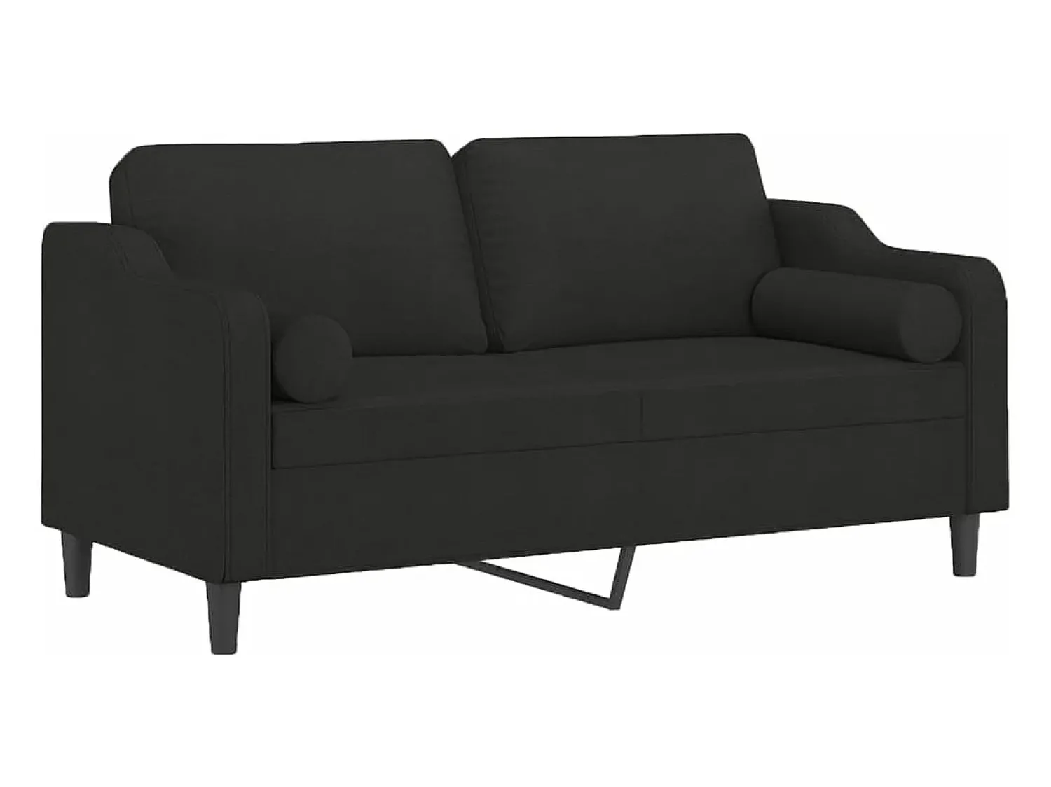 Sofá 2 lugares + almofadas decorativas 140 cm tecido PT944624^ Sofá