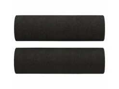 Sofá* Sofá 2 lugares + almofadas decorativas 120 cm tecido PT837161 Preto