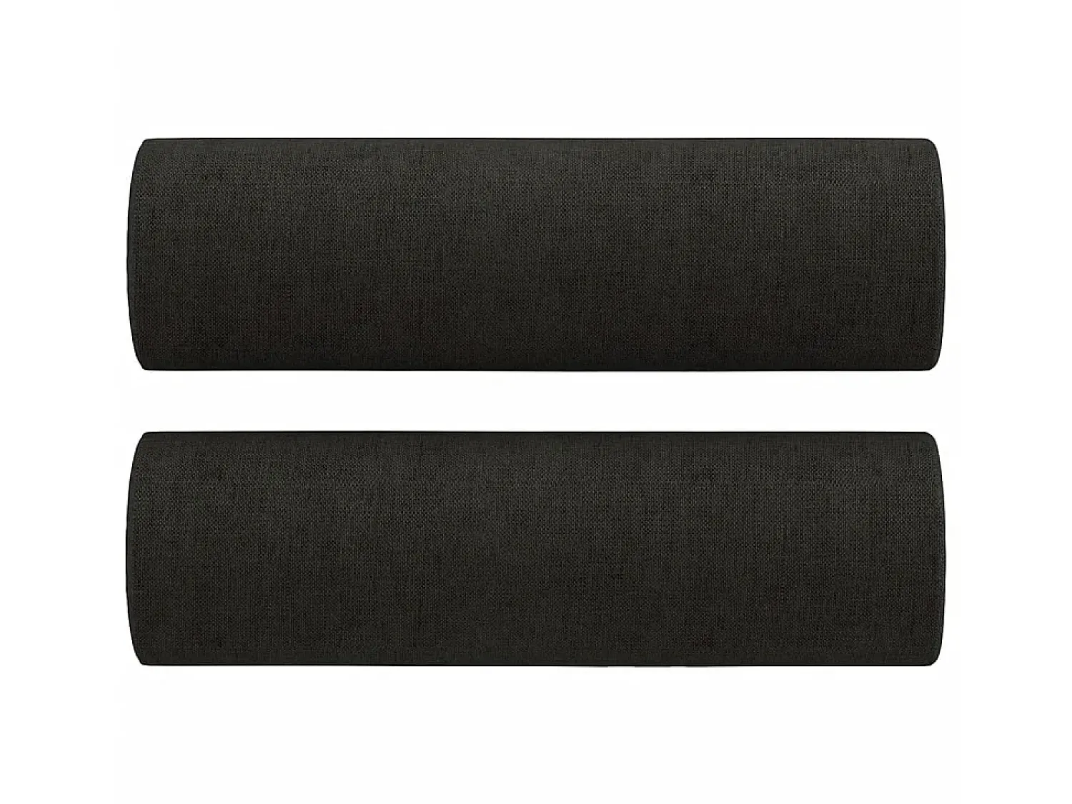 Sofá* Sofá 2 lugares + almofadas decorativas 120 cm tecido PT837161 Preto