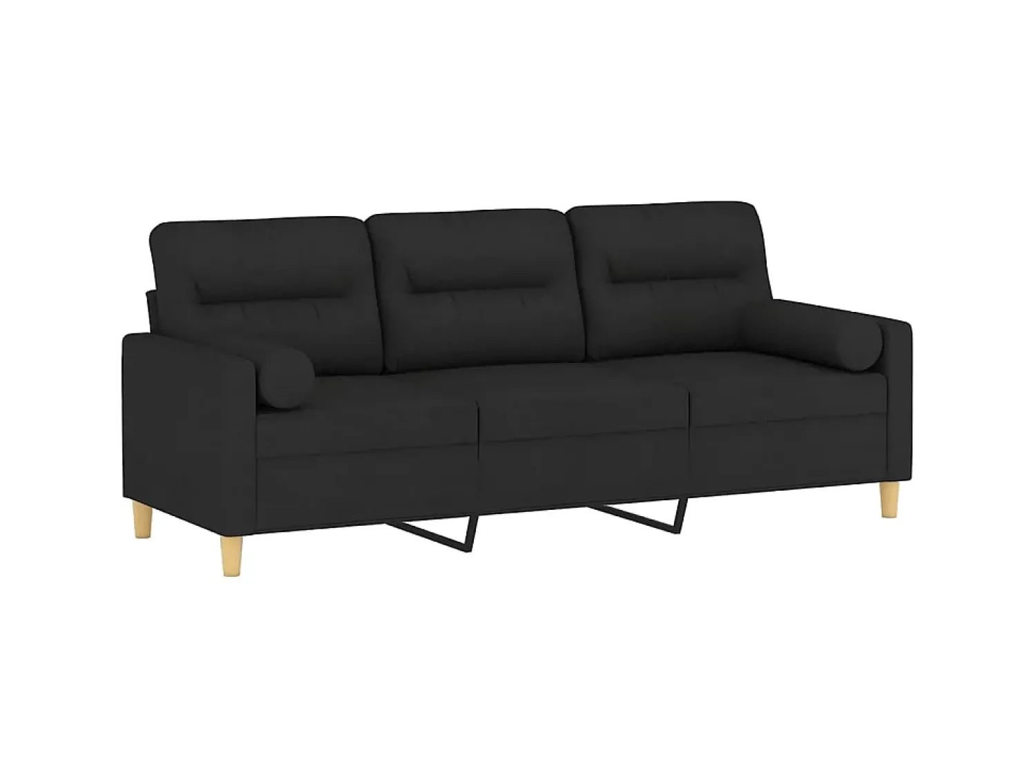 Sofá 3 lugares + almofadas decorativas 180 cm tecido PT983626^ Sofá