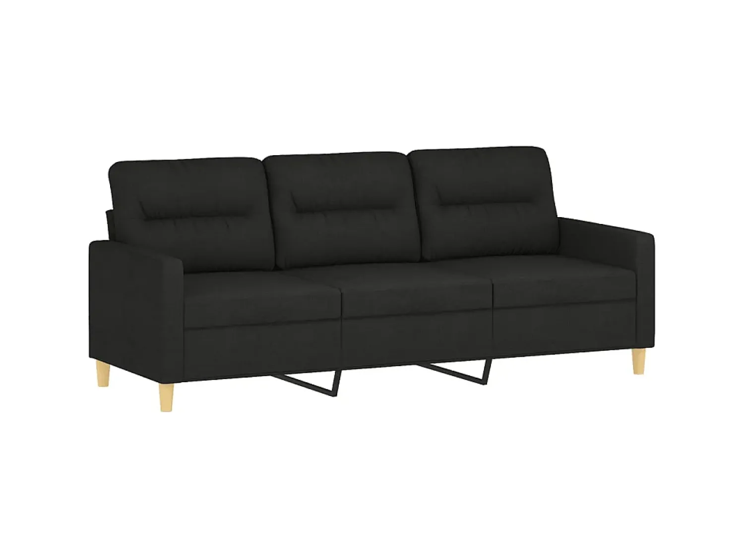 Sofá 3 lugares + almofadas decorativas 180 cm tecido PT983626^ Sofá