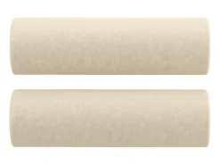 Sofá* Sofá 2 lugares + almofadas decorativas 140 cm tecido cor PT372919 Creme
