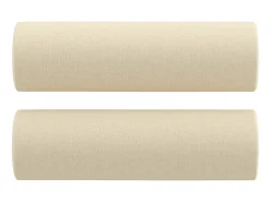 Online Sofá 3 lugares + almofadas decorativas 180 cm tecido cor PT182947 Creme