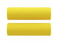 Sofá| Sofá 3 lugares + almofadas decoração 180cm tecido -claro PT435498 Amarelo