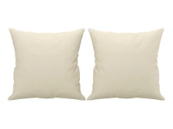 Online Sofá 2 lugares + almofadas decorativas 120cm couro artif. PT567175 Creme