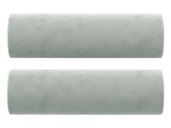 Sofá* Sofá 2 lugares + almofadas decorativas 120cm veludo cinza-claro PT830399 Cinzento claro