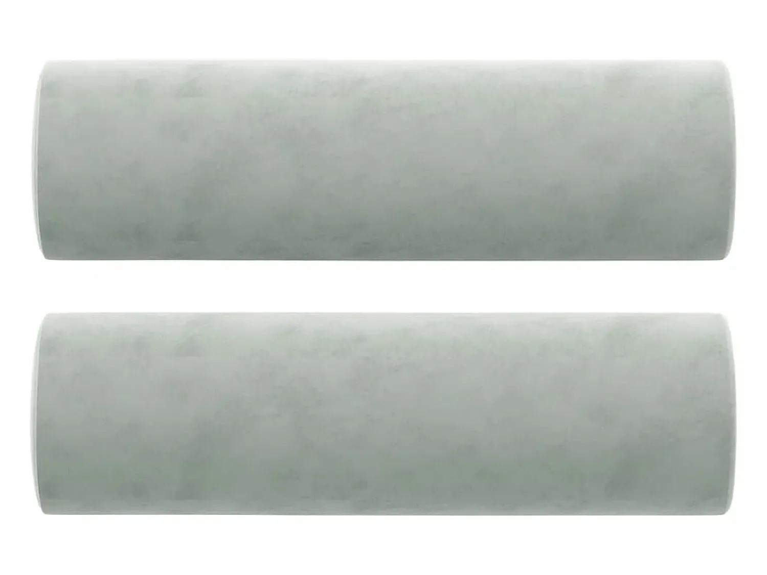 Sofá* Sofá 2 lugares + almofadas decorativas 120cm veludo cinza-claro PT830399 Cinzento claro