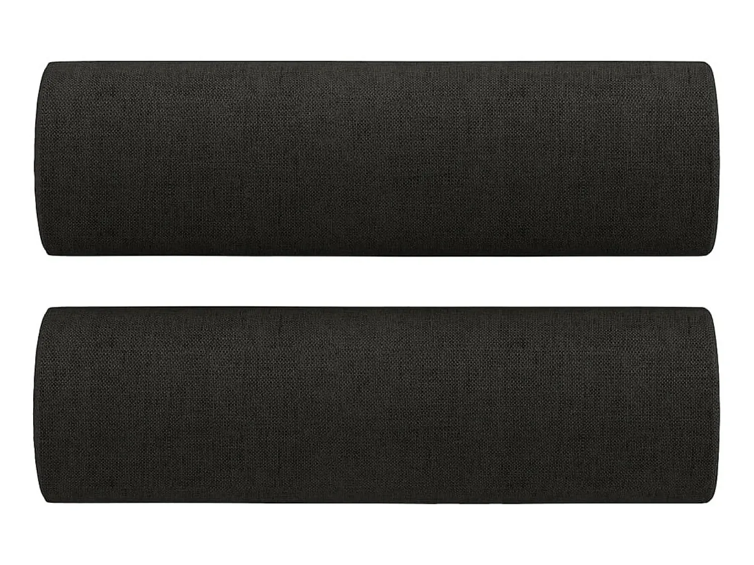 Clearance Sofá 2 lugares + almofadas decorativas 120 cm tecido PT128227 Preto