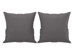 Sofá* Sofá 2 lugares + almofadas decorativas 120cm couro artif. cinza PT716429 Cinzento