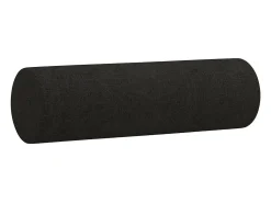 Online vidaxl Sofá 2 lugares + almofadas decorativas 120 cm tecido Preto