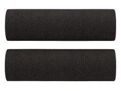 Sofá| Sofá 2 lugares + almofadas decorativas 120 cm tecido PT343111 Preto