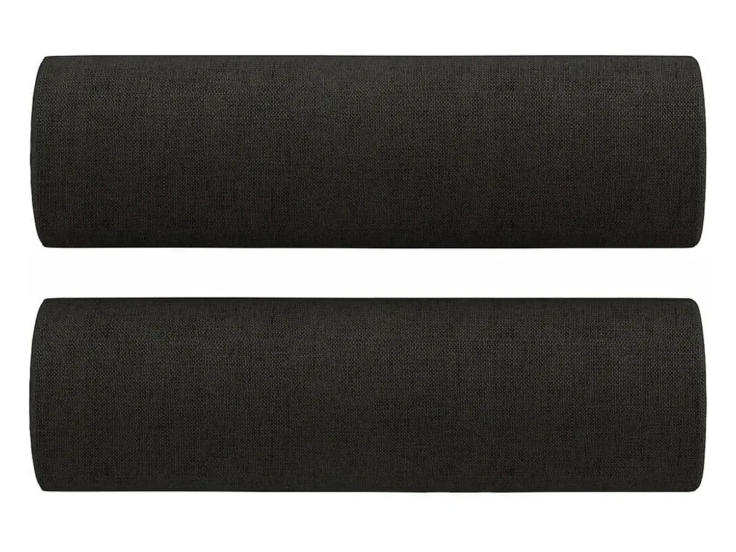 Sofá| Sofá 2 lugares + almofadas decorativas 120 cm tecido PT343111 Preto