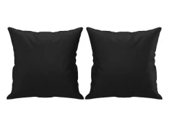 Sofá* Sofá 2 lugares + almofadas decoração 140 cm couro artif. PT597112 Preto