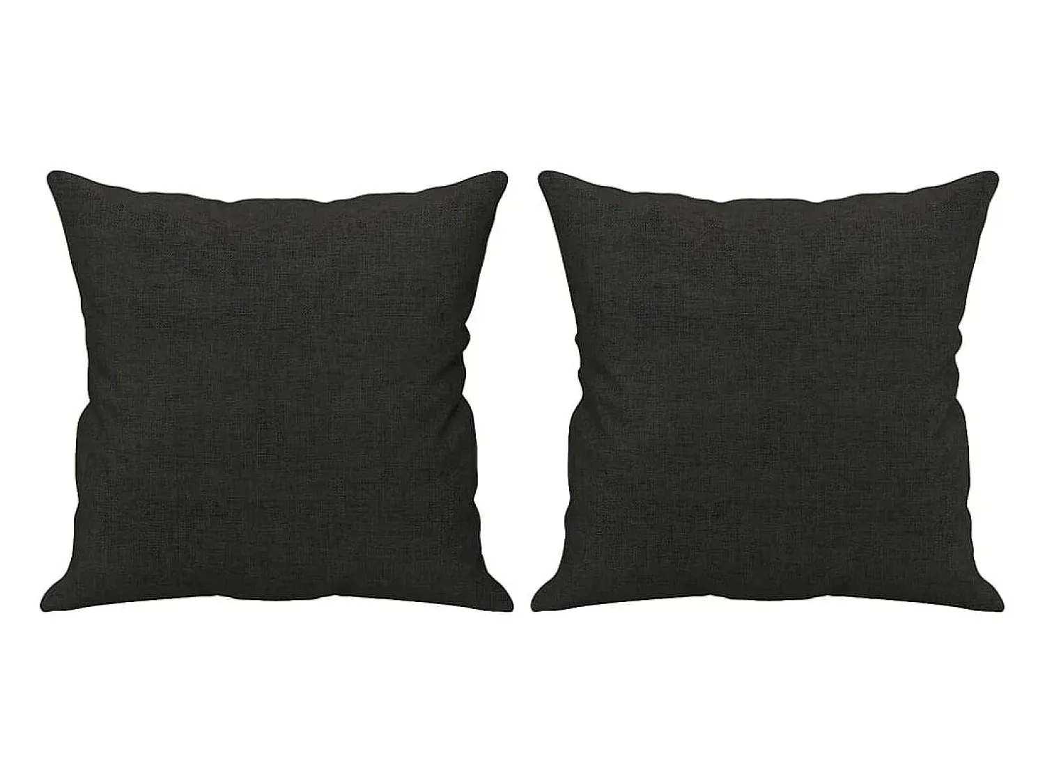 Sofá 2 lugares + almofadas decorativas 140 cm tecido PT721065 Preto