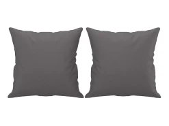 Sofá* Sofá 2 lugares + almofadas decorativas 140cm couro artif. cinza PT554061 Cinzento