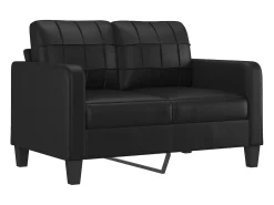 vidaxl Sofá 2 lugares + almofadas decorativas 120cm couro artif.^ Sofá