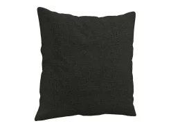 Sofá|vidaxl Sofá 2 lugares + almofadas decorativas 120 cm tecido Preto