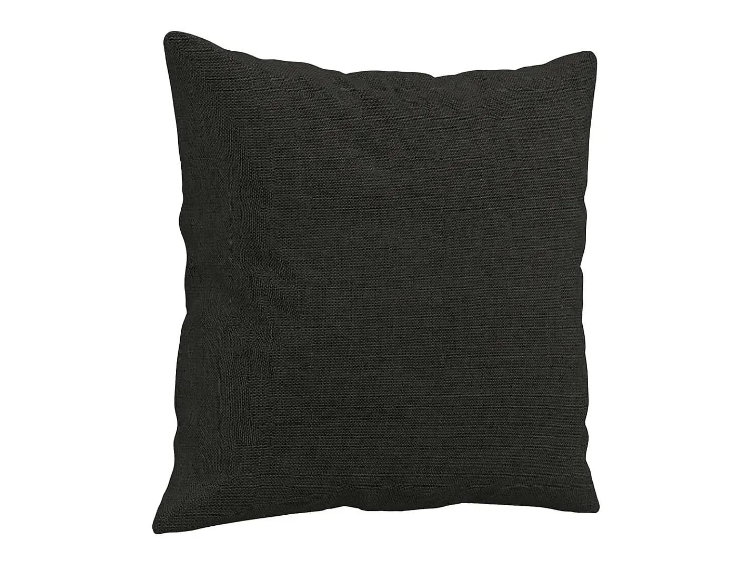 Sofá|vidaxl Sofá 2 lugares + almofadas decorativas 120 cm tecido Preto