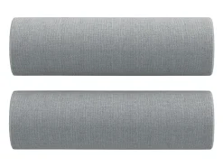 Sofá| Sofá 3 lugares + almofadas decorativas 180cm tecido cinza-claro PT676777 Cinzento