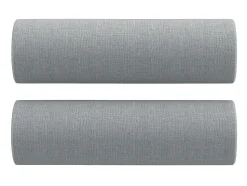 Best Sofá 3 lugares + almofadas decorativas 180cm tecido cinza-claro PT683583 Cinzento
