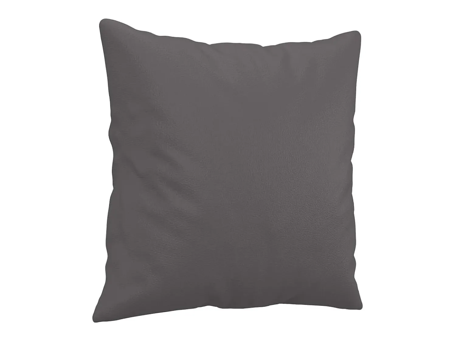 Sofá*vidaxl Sofá 2 lugares + almofadas decorativas 140cm couro artif. cinza Cinzento