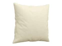 Sofá|vidaxl Sofá 2 lugares + almofadas decorativas 120cm couro artif. Creme