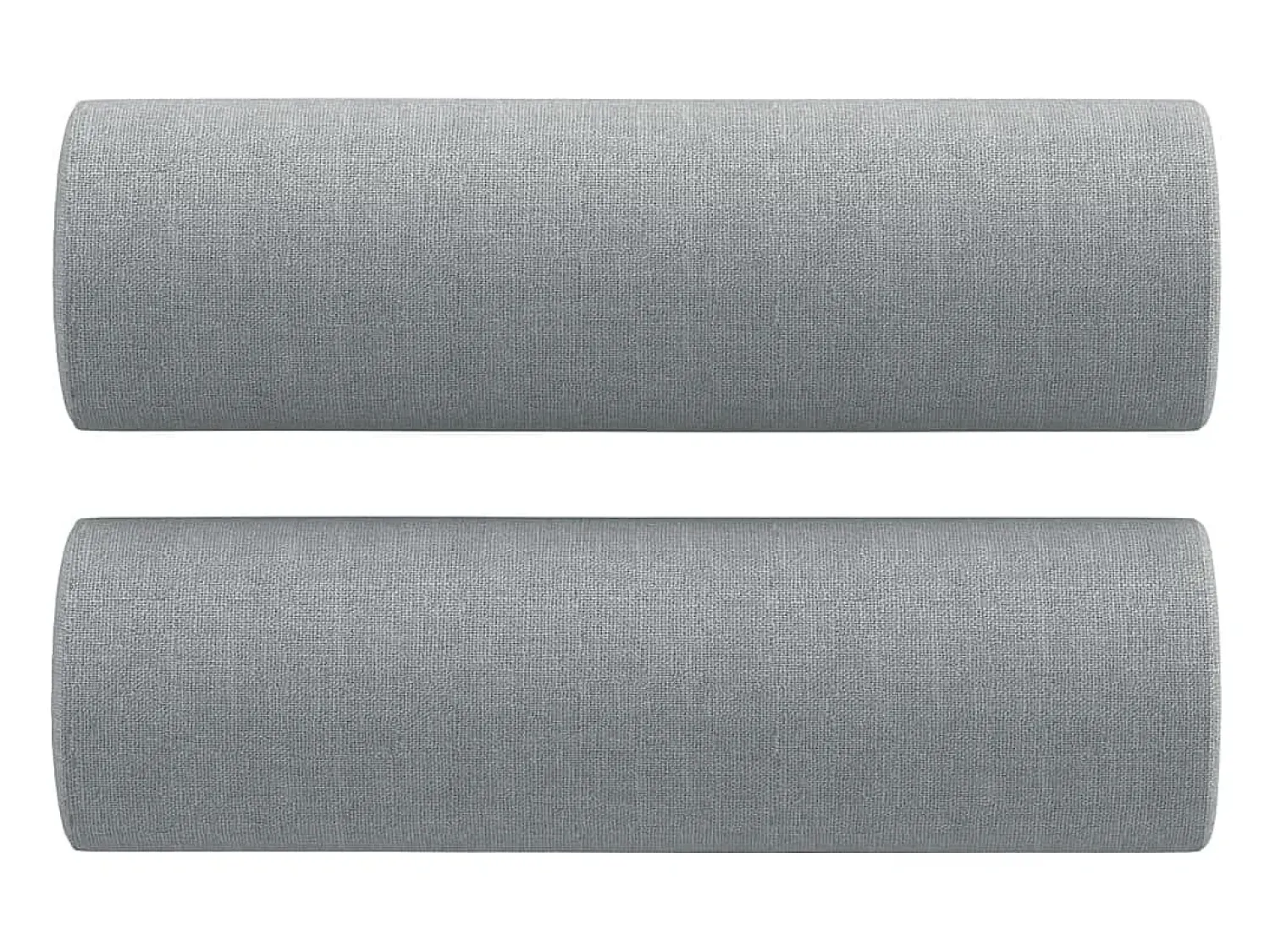 Sofá 2 lugares + almofadas decorativas 140cm tecido cinza-claro PT723745^ Sofá