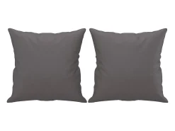 Sofá| Sofá 2 lugares + almofadas decorativas 140cm couro artif. cinza PT178447 Cinzento