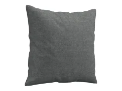 Sofá*vidaxl Sofá 3 lugares + almofadas decoração 180 cm tecido cinza-escuro Cinzento