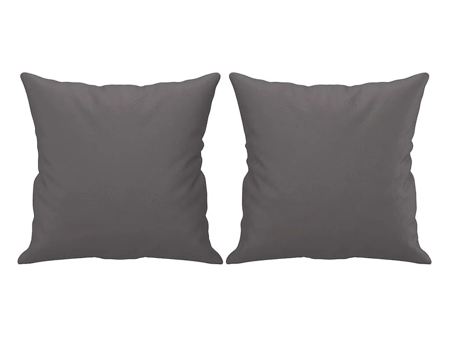 Sale Sofá 2 lugares + almofadas decorativas 140cm couro artif. cinza PT352333 Cinzento