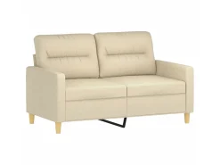 Sofá 2 lugares + almofadas decorativas 120 cm tecido cor PT385458^ Sofá