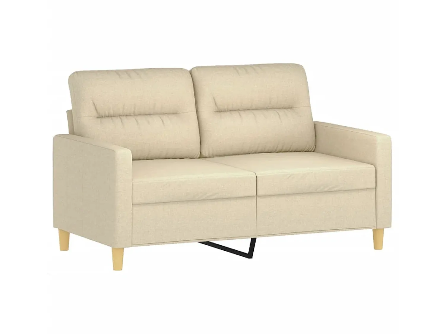 Sofá 2 lugares + almofadas decorativas 120 cm tecido cor PT385458^ Sofá