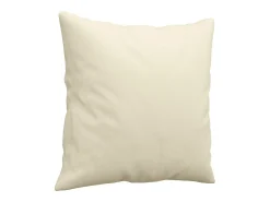 Sofá|vidaxl Sofá 2 lugares + almofadas decorativas 120cm couro artif. Creme