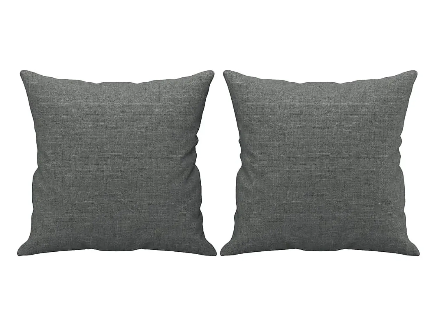 Sofá 2 lugares +almofadas decorativas 120cm tecido cinza-escuro PT319440^ Sofá