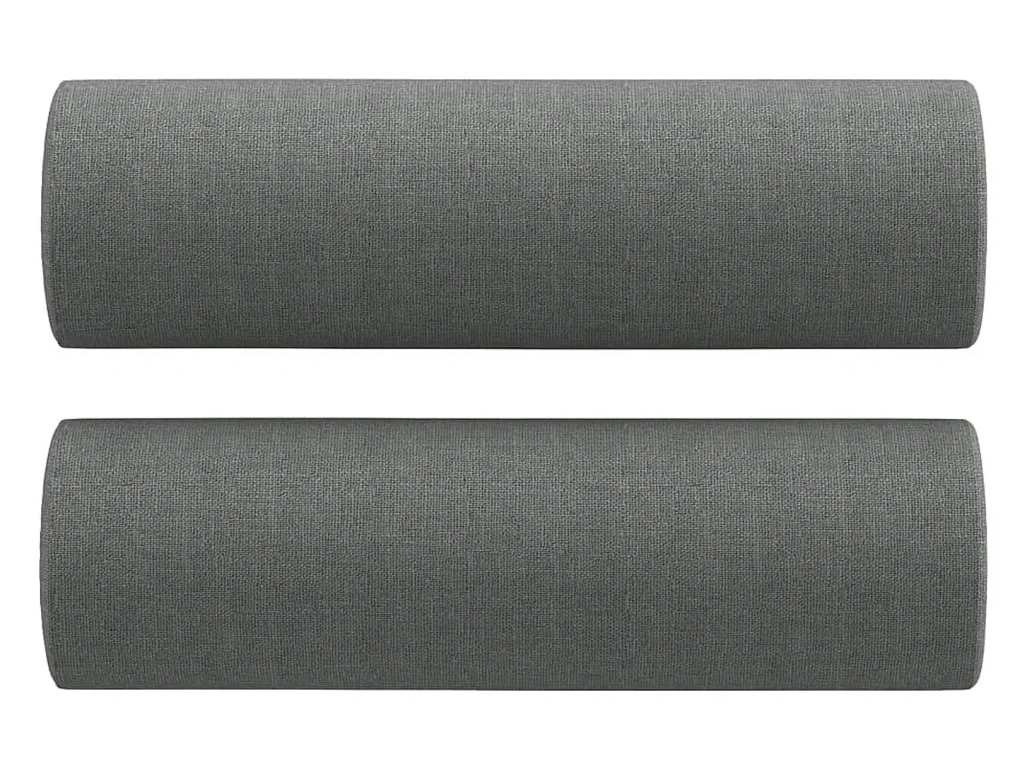Sofá*vidaxl Sofá 2 lugares +almofadas decorativas 140cm tecido cinza-escuro Cinzento