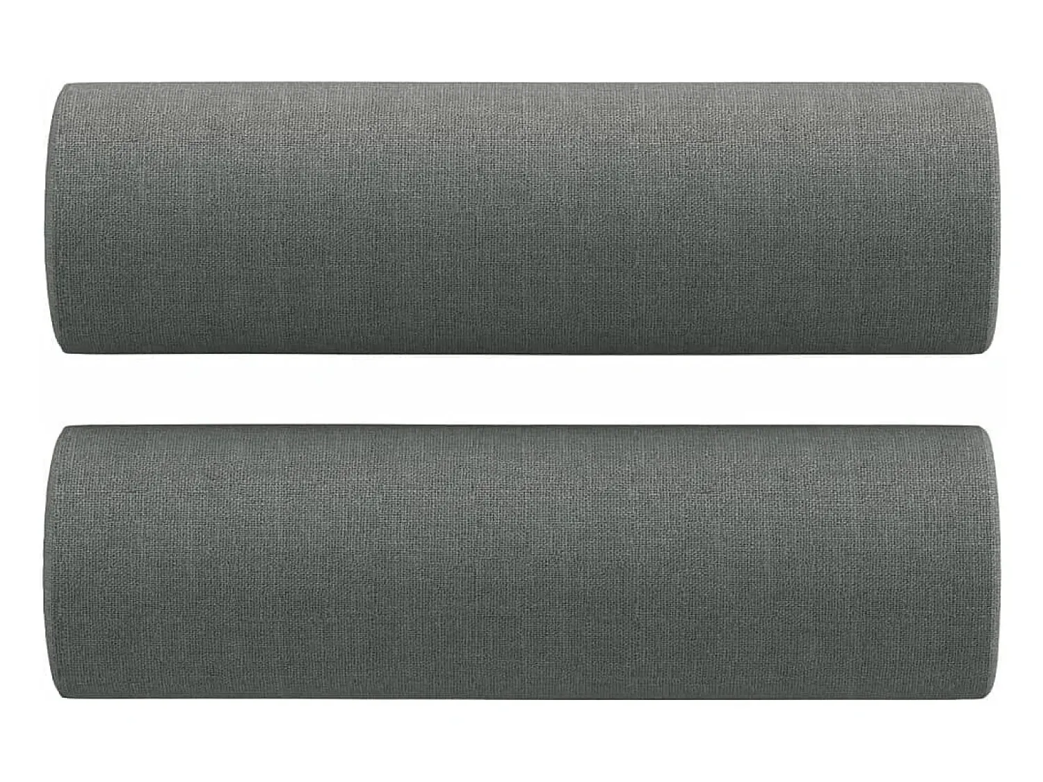 Sofá*vidaxl Sofá 2 lugares +almofadas decorativas 140cm tecido cinza-escuro Cinzento