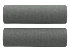 Discount Sofá 2 lugares +almofadas decorativas 120cm tecido cinza-escuro PT202174 Cinzento