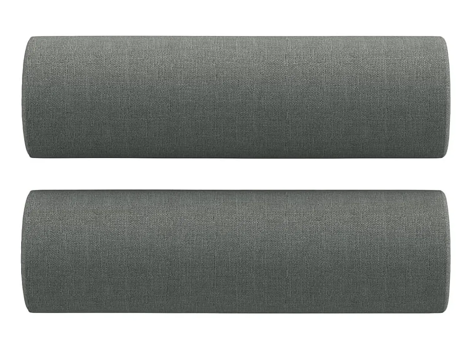 Sofá 2 lugares +almofadas decorativas 120cm tecido cinza-escuro PT590538^ Sofá