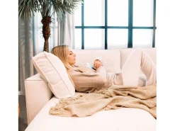 Sofá* Sofá 5 lugares - chaise avec cama panorâmica (317 x 157 x 91 cm) - JORDAN Bege