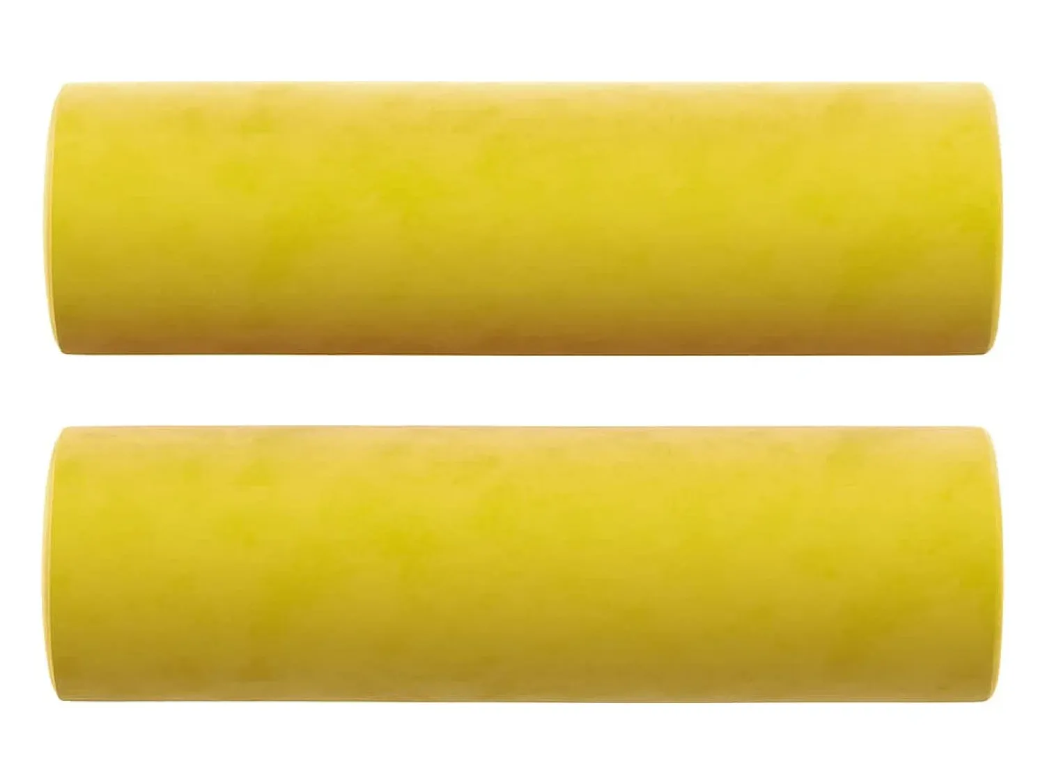 Sofá| Sofá 2 lugares c/ almofadas decorativas 120 cm veludo PT849242 Amarelo