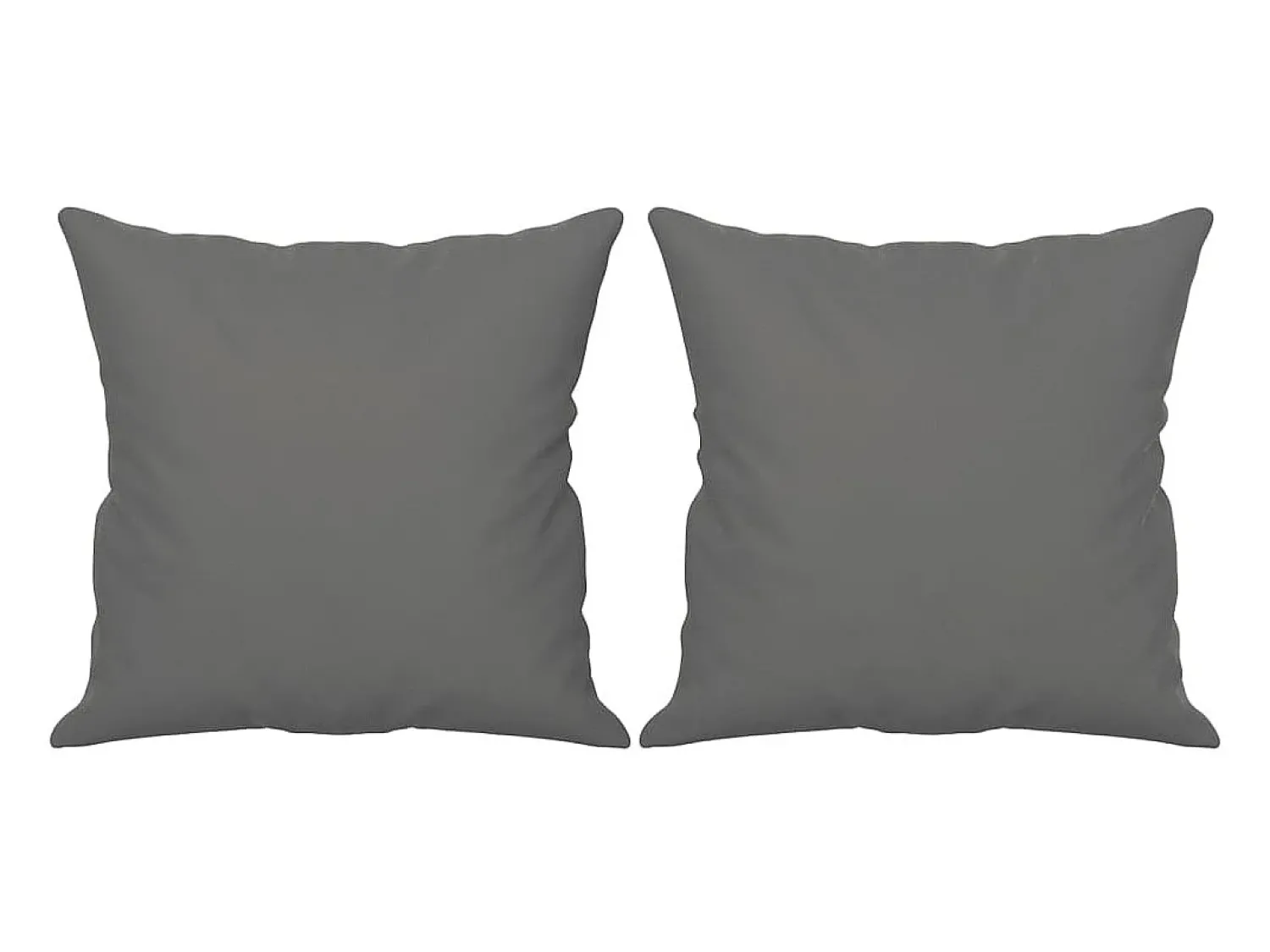 Sofá 2 lugares c/ almofadas 140 cm microfibra -escuro PT124260 Cinzento