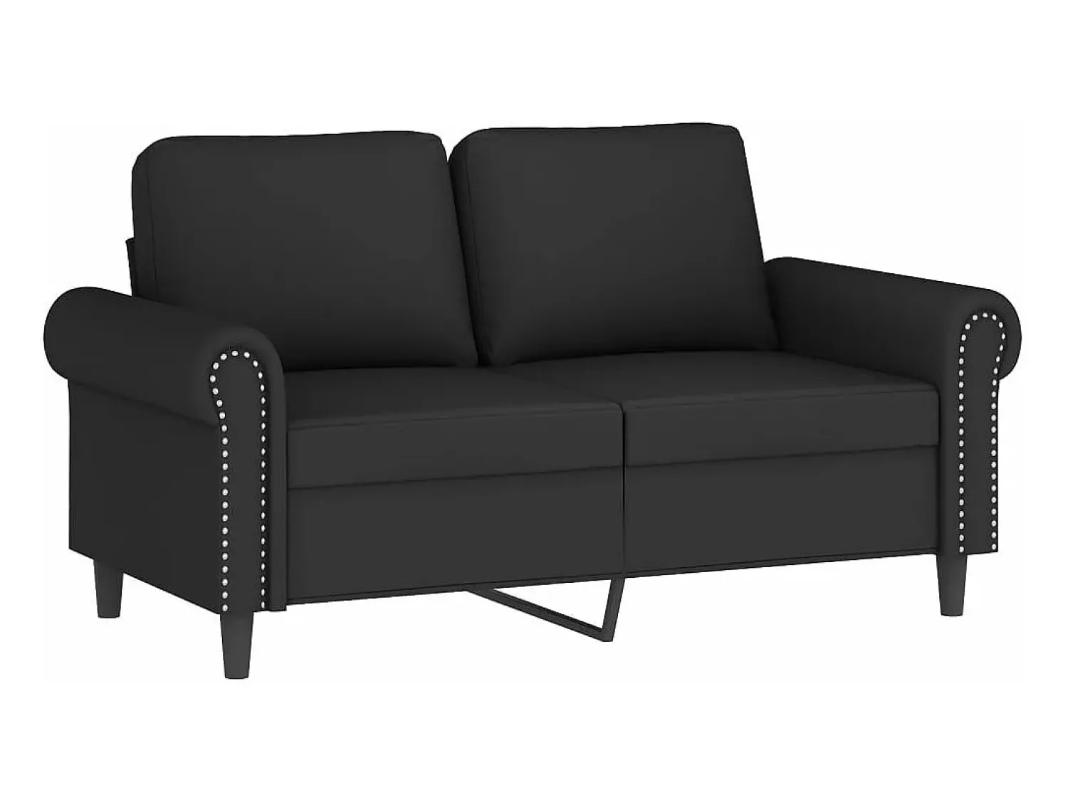 Sofá 2 lugares c/ almofadas decorativas 120 cm veludo PT748421^ Sofá